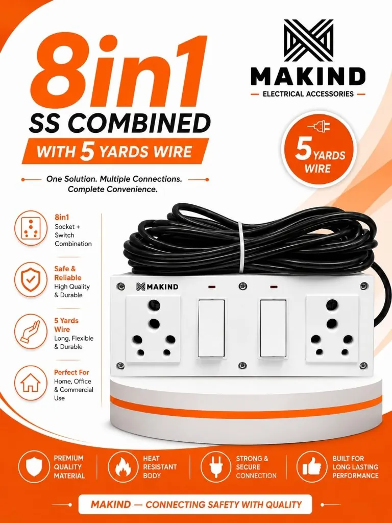 MAKIND D.P. Switch 240V/6A — India manufacturer export electrical